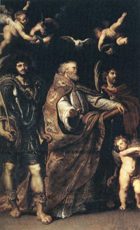 Peter Paul Rubens Saints Gregory,Maurus and Papianus (mk01) Germany oil painting art